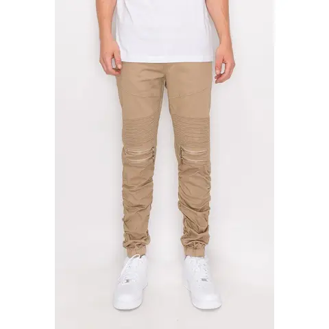 Twill Stacked Jogger Pants Streetwear Joggers Casual Athletic Joggers
