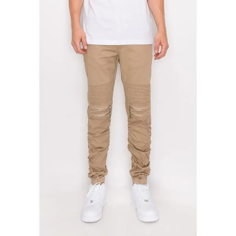 Twill Stacked Jogger Pants Streetwear Joggers Casual Athletic Joggers