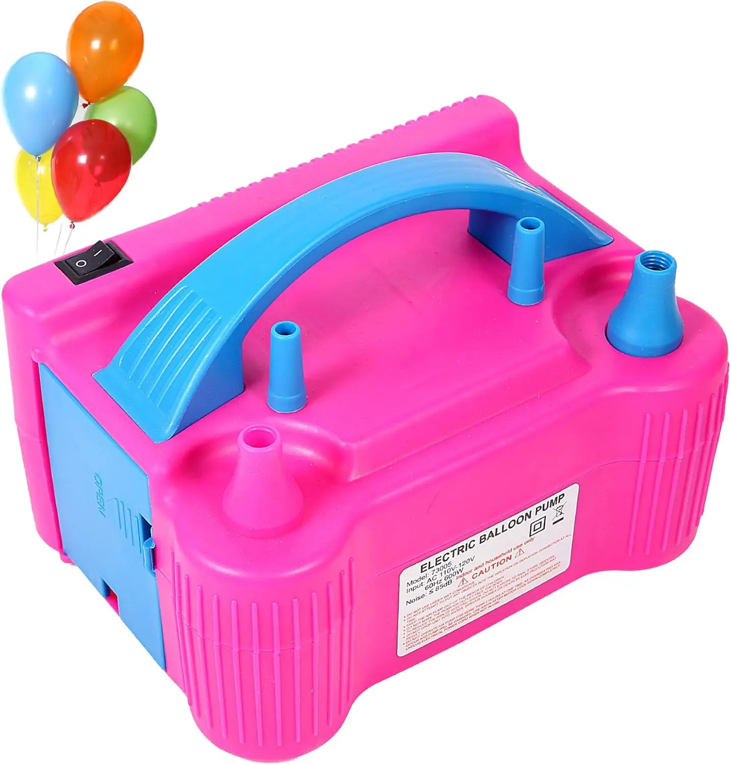 Electric Balloon Pump, 110V 600W Portable Quick-Fill Balloon Inflator/Blower for Party Decoration