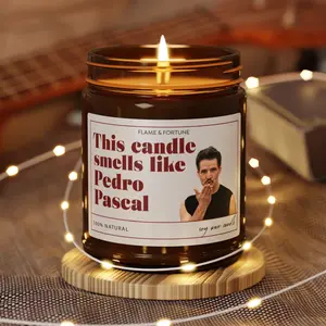 Smells Like Pedroo Pascall Candle | Pop Culture Gifts | Celebrity Candles | Gift Ideas For Her And Him | Funny Gift
