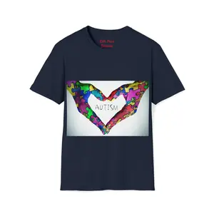 Unisex Softstyle T-Shirt in Grey - Casual Classic Collar Cotton Fabric Top for Menswear - Ribbed Design Formal Sport