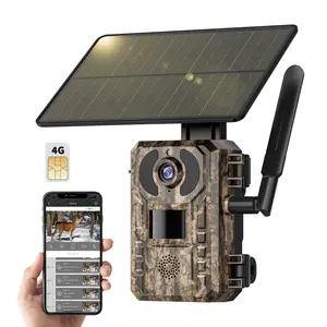 [30-Day Free Return]5rd Gen 4G LTE Cellular Trail Camera-2.7K Live Video,WiFi Not Supported, Remote APP Controlled, WaterProof, Motion Activated, Night Vision, 4G Data Cellular Card Included Free 300M Data(Data refill is required )