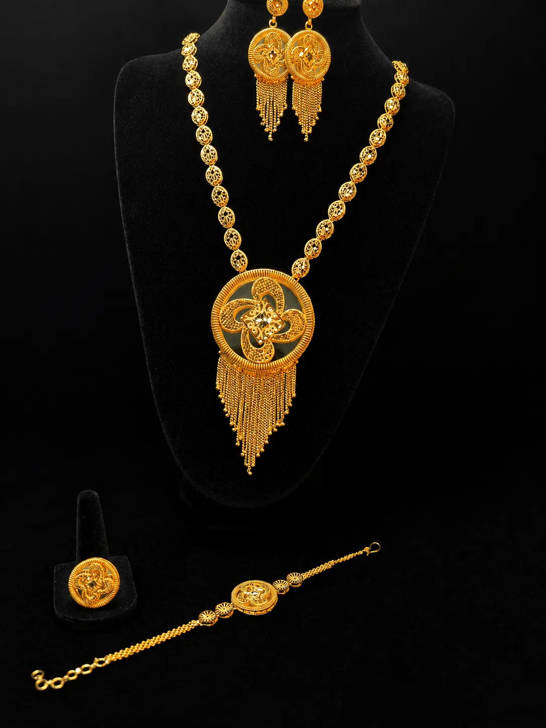 24K Elegant Bloom Jewelry Ensemble