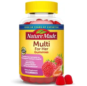 Nature Made Multivitamin For Women, Womens Gummy Multivitamins for Daily Nutritional Support, 70 Multi Vitamin Gummies, 35 Day Supply