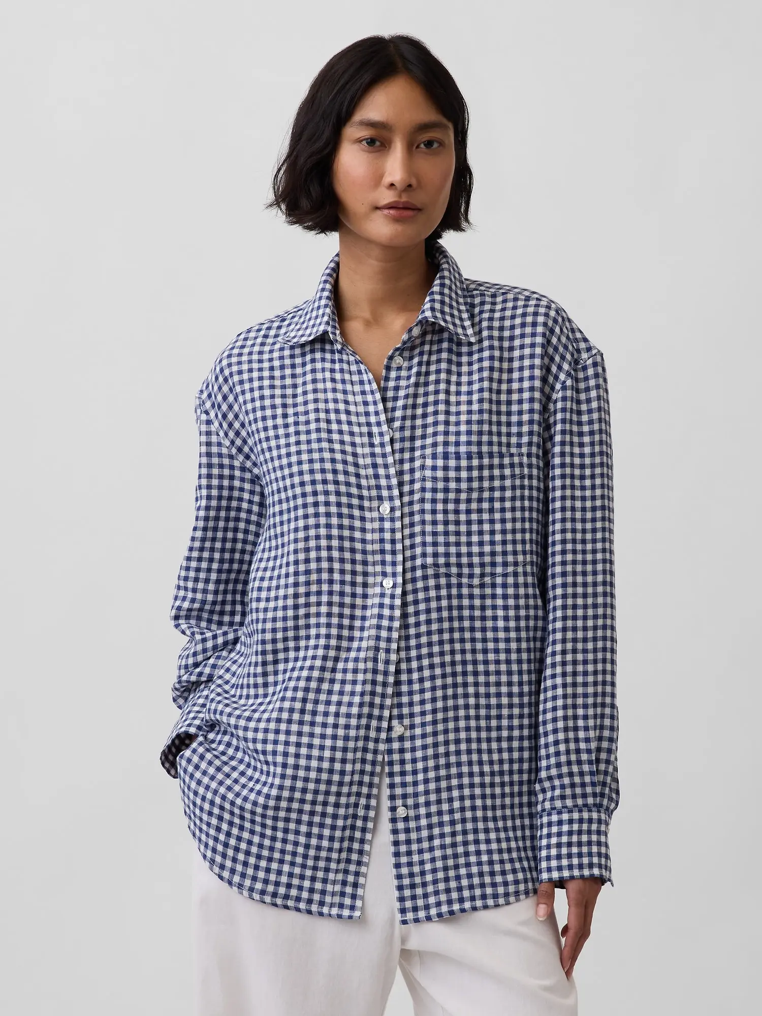 Gap Women's 100% Linen Oversized Shirt