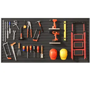 Explorinox Slat Wall Paneling, Heavy Duty PVC Slat Wall Panels, Wall Storage System Wall Organizer, 4'x8' Slate Board Tool with Strong Load-Bearing and Easy Installation