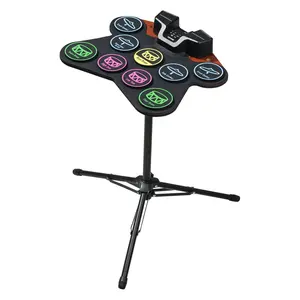 VEVOR Electric Drum Set 9-Pad Stand Built-in Dual Speakers Light Up Sticks for Kids