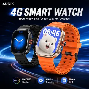 4G Smartwatch with 2.13 Inch AMOLED Display Bluetooth Calling GPS Navigation Heart Rate Blood Oxygen Sleep Tracking Fitness Tracker for Men and Women Compatible with Android and iOS