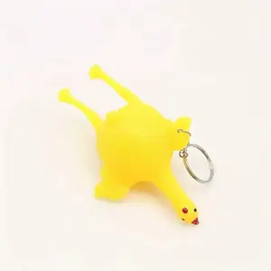 2 Chicken Keychains - Interesting, Novel Stress-Relieving Home & Party Bag Gift, Suitable for Adults to Vent Anger and Relieve Stress