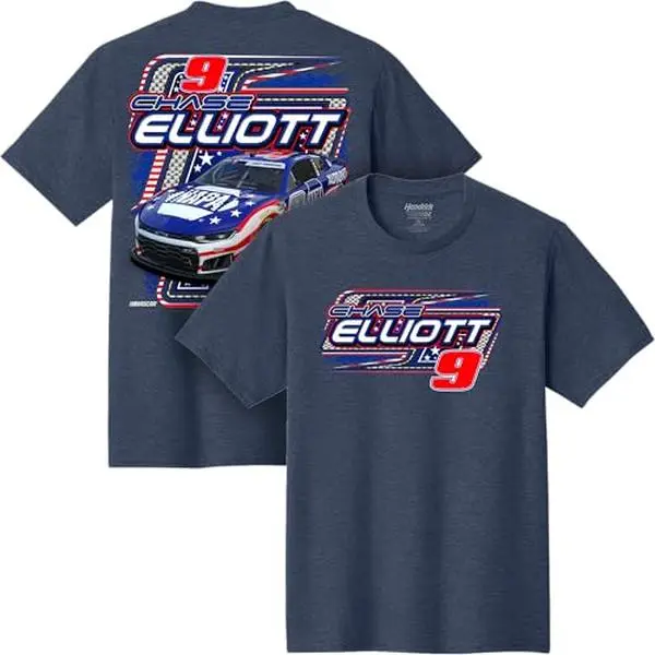 Classic Ink Chase Elliott #9 NASCAR 2026 NAPA Racing Patriotic USA T-Shirt