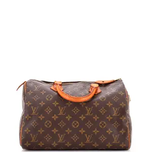 Pre-owned Louis Vuitton Canvas Coated Top Handle Bags Speedy Handbag Monogram Canvas 30 by Rebag