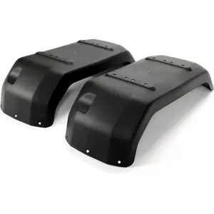 Rear Fender Flare Pair Compatible with 2001-2008 Kawasaki Mule 3000 3010 3020 4x4 Replacement for 35023-1557 Hardwoods Green HD Diesel Trans4x4 Black Plastic Splash Shield Guard Replacement 2Pcs