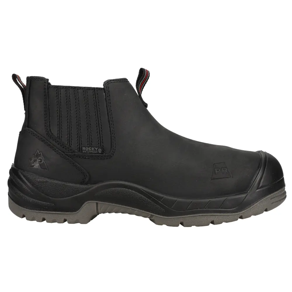 ROCKY Mens Worksmart Met Guard 6 Inch Waterproof Composite Toe  Work/Duty - Black