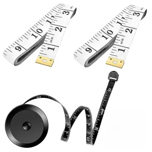 4 Pack Soft Tape Measure Retractable 60 Inch Body Measuring Tape for Weight Loss Sewing Fabric Tailor Craft Cloth Measurement Double Scale Flexible Ruler