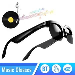 Smart Glasses, Wireless Bluetooth Sunglasses, Button Control, Hands-Free Calling, Built in Mic & Speaker, UV Protection for Camping, Jogging and Urban Daily Wear