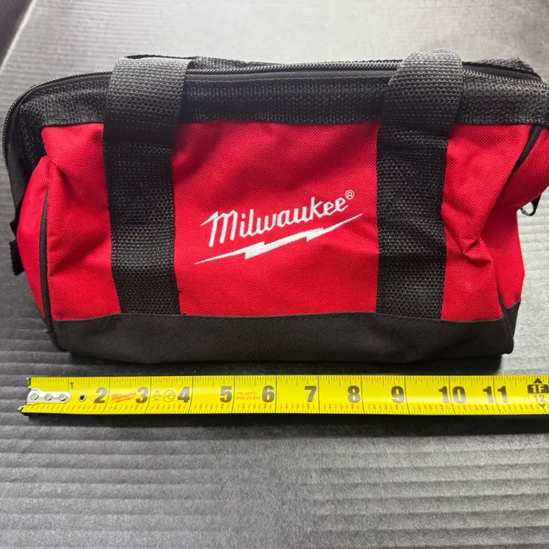 Milwaukee Tool Bag, 12x7x7 in Heavy-Duty Organizer for Construction, DIY Projects