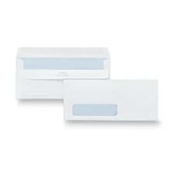 Quality Park Products QUA21418 Security Window Envelopes - 24Lb, 4.13in x 9.50in, Double-Flap Design, Inside Tint for Privacy, Gum-Stick Prevention, Mailing-Ready (No Moisture Damage Protection)
