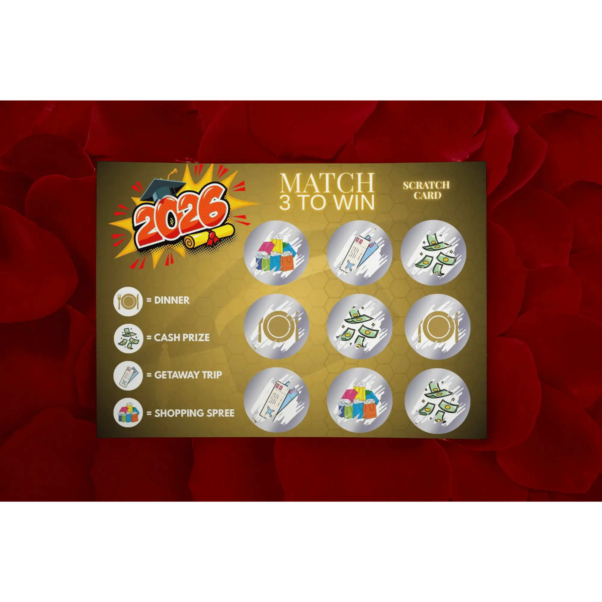 2026 Match & Win Grad Scratch Card Game