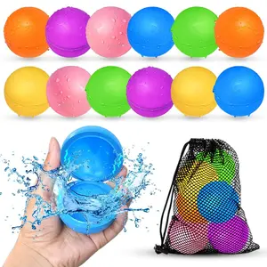 12 Pack Reusable Water Balloons for Boys & Girls, Pool & Beach Water Toys, Outdoor Summer Toys for Kids Ages 3-12