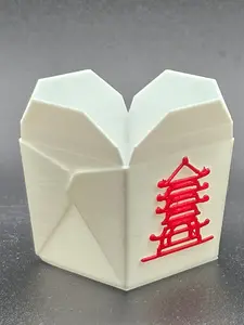 Mini Chinese Take Out Box Home Décor Accent Piece 3D Printed