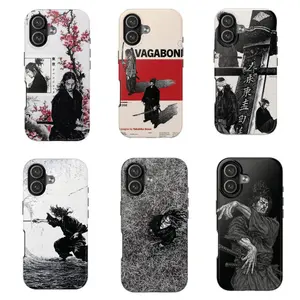 Musashi miyamoto Vangabond Manga Phone Case, Suitable for iPhone 17-11 Pro Max/Plus and Samsung Galaxy S23-25