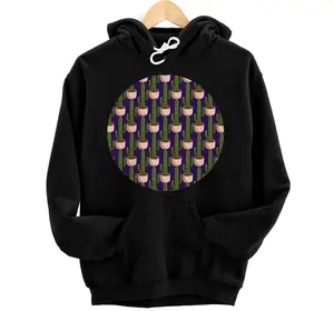 Cactus Pattern on Violet Background Hoodie, Sweatshirt, T-Shirt