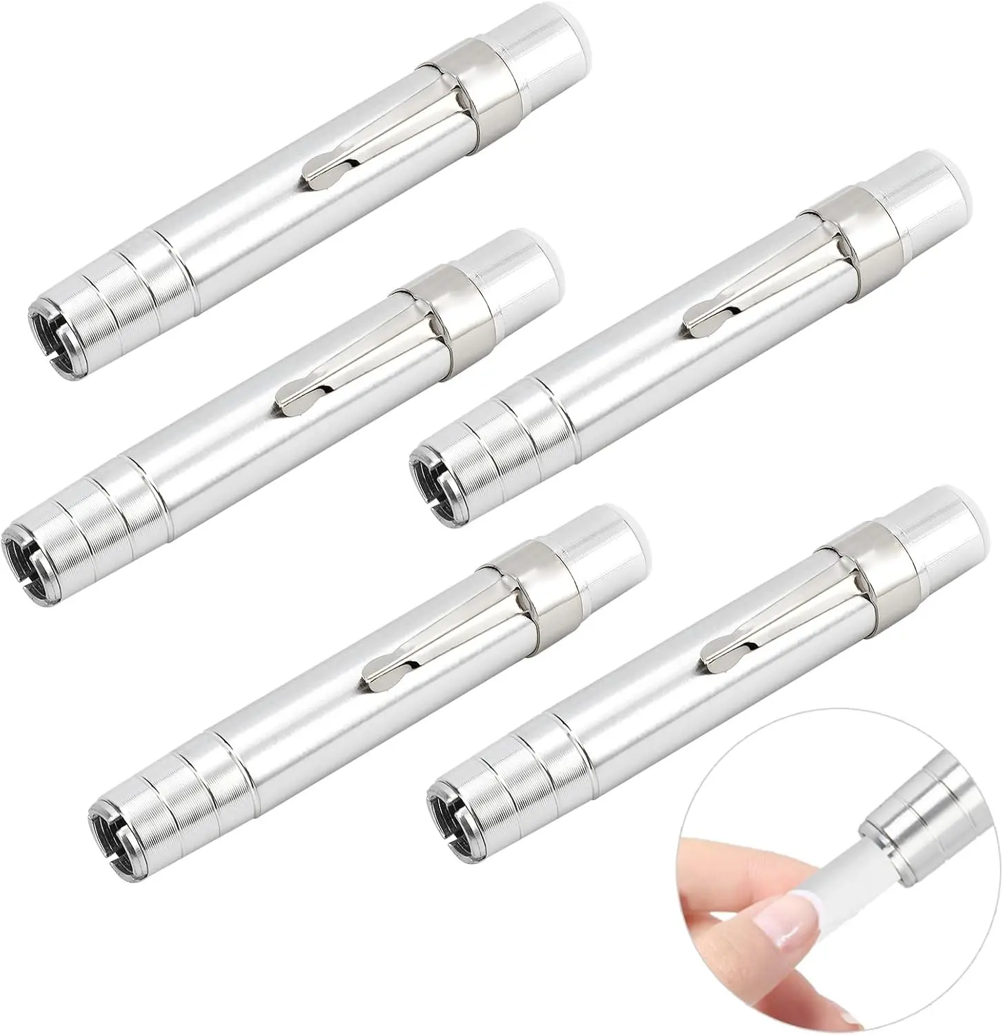 5Pcs Aluminum Chalk Holder Set for Chalkboard Writing, Painting and Teaching - Durable & Rust-Proof Chalk Clip Clutch
