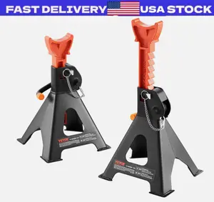 VEVOR Car Jack Stand 3 T (6,000 lbs) Capacity Double Locking 1 Pair Steel Stands