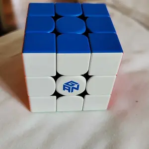 【Local Shipment】GAN V100 Maglev Speed Cube 3x3 Magnetic, Omni-directional Positioning 64g Lightweight Speedcube Brain Teaser Puzzle Fidget Toy for Kids Adults, 55mm Black Inner Surface