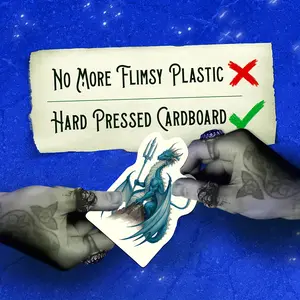 2D Flat DND Miniatures with Bases, Hard Flat Minis, for Party Games & Activities | Dungeons and Dragons, Dragonbane, Pathfinder Monsters, Heros, Race, NPC Hard Cardboard Standee Set - Perfect RPG/TTRPG Accessories Gift