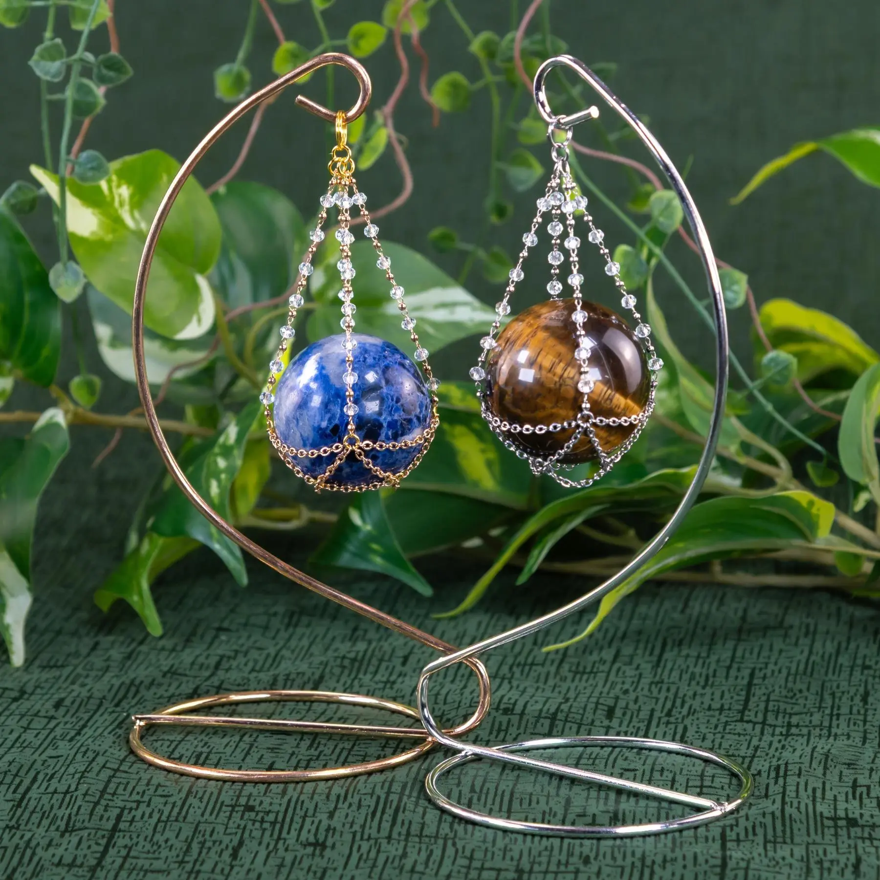 Down To Earth Crystal Sphere Holder Altar Decor