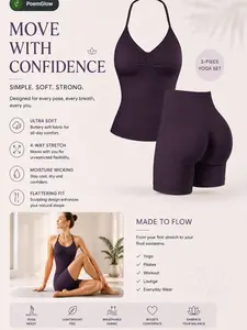 Versatile Halter Workout Set, Seamless Design, Quick-Dry Material, Ideal for Yoga & Pilates, Comfortable and Durable Fitness Apparel