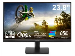 Acer AOpen 24 inch (23.8" viewable) Full HD 200Hz IPS with AMD FreeSync Premium 0.5ms LCD Gaming Computer Monitor for both work and gaming 24KG1Y X3bip