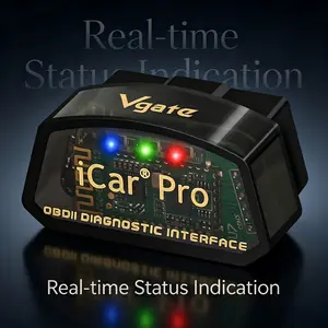 Vgate iCar Pro OBD2 Scanner Bluetooth, Universal OBDII Code Reader Check Engine Light, Car Diagnostic Scan Tool for iOS Android, Fits All 1996+ 12V Vehicles, Support Torque BimmerCode
