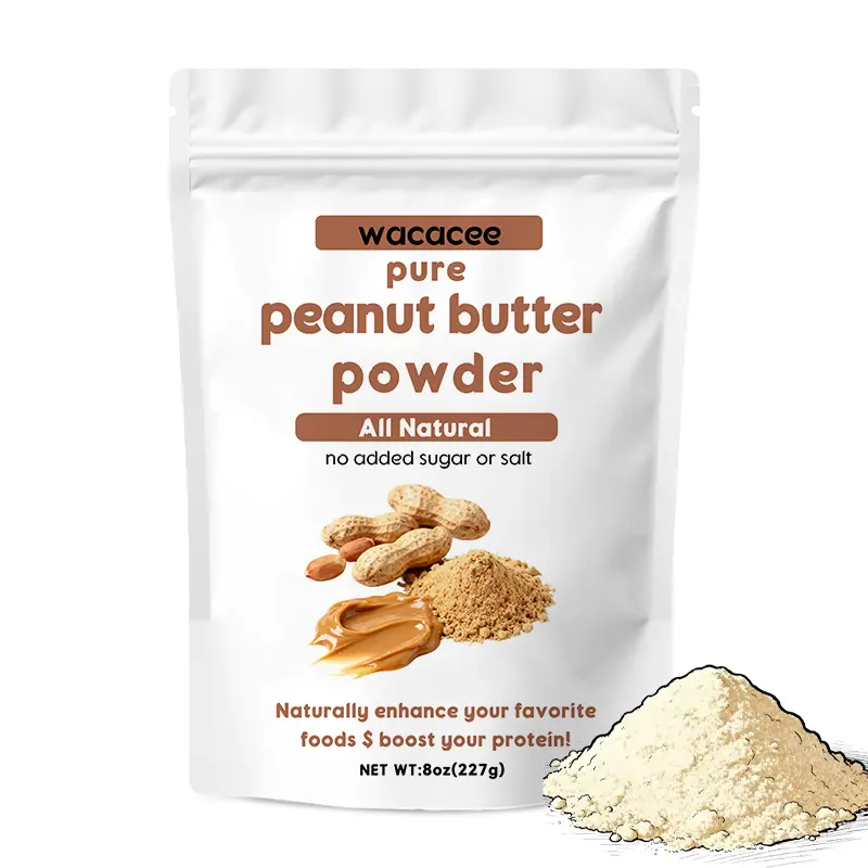 WACACEE premium roasted peanuts, finely ground pure powder; original flavor, rich aroma, no additives; locks in the natural, authentic fragrance for a smooth texture; fine powder suitable for brewing/infusing and baking seasoning.