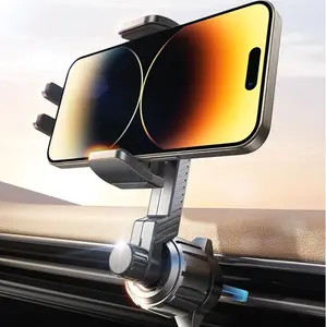 LISEN Phone Mount for Car Vent [Never Blocking] Rotatable Car Phone Holder Mount Air Vent Clip 2024 Hands Free Cell Phone Car Mount for iPhone 16 Pro Max Plus 15 14 13 Samsung Android, Black