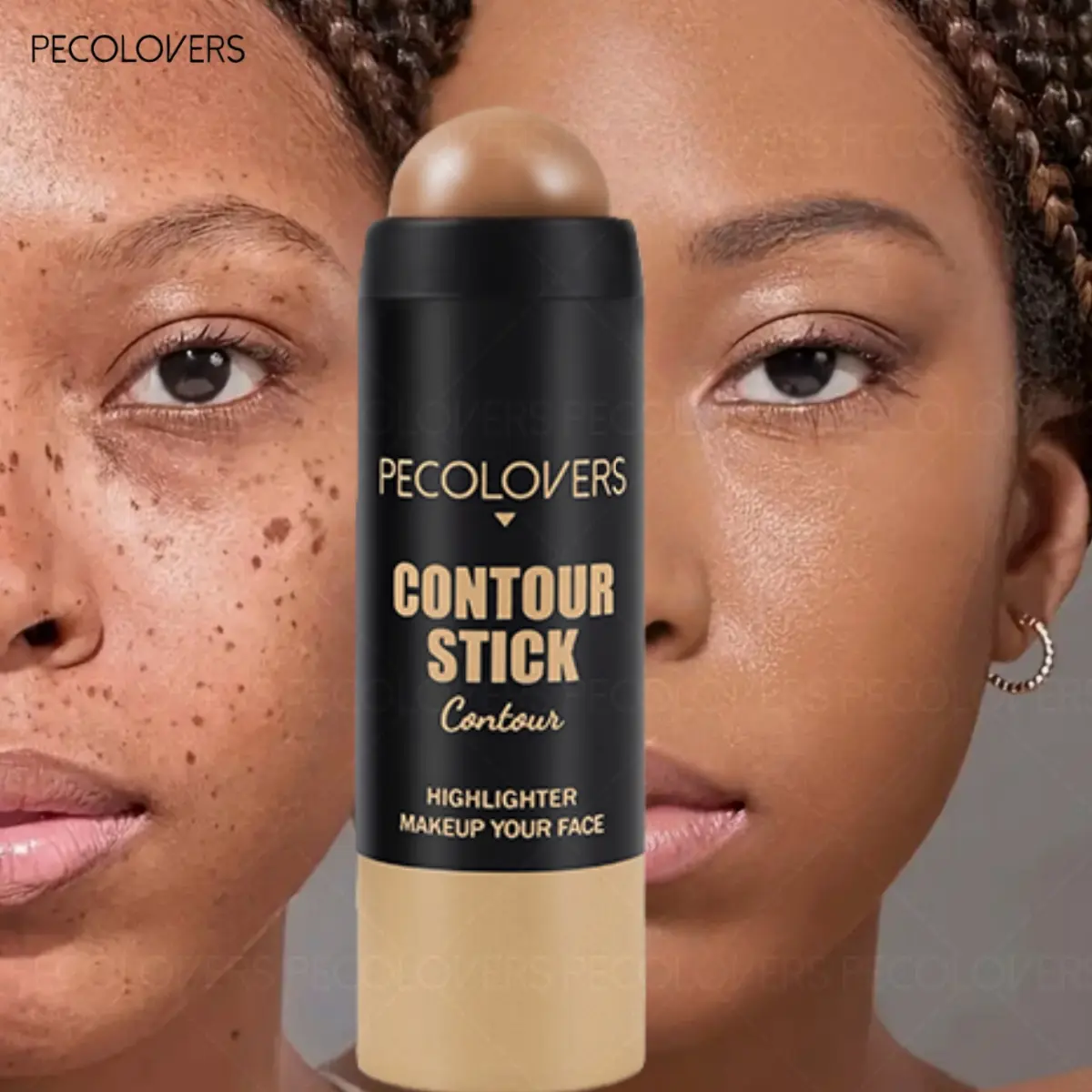 Face Bronzer Stick Brightening Concealer Contour Pen Face Foundation Lasting Smooth Contour Shadow Creamy texture Women Makeup Cosmetics