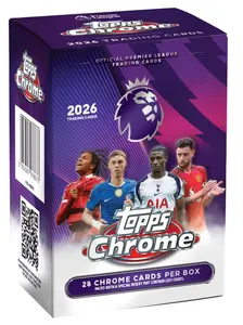 2026 Topps Chrome Premier League EPL Soccer 7-Pack Blaster Box