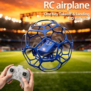 Flying Football RC Aerial Vehicle Toy, Exciting Outdoor Remote Control Aircraft, Impact Resistant Shell, Easy to Master for Beginners, Perfect Gift Choice for