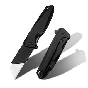 Titanium alloy folding process knife, outdoor portable knife, multifunctional knife, replaceable blade