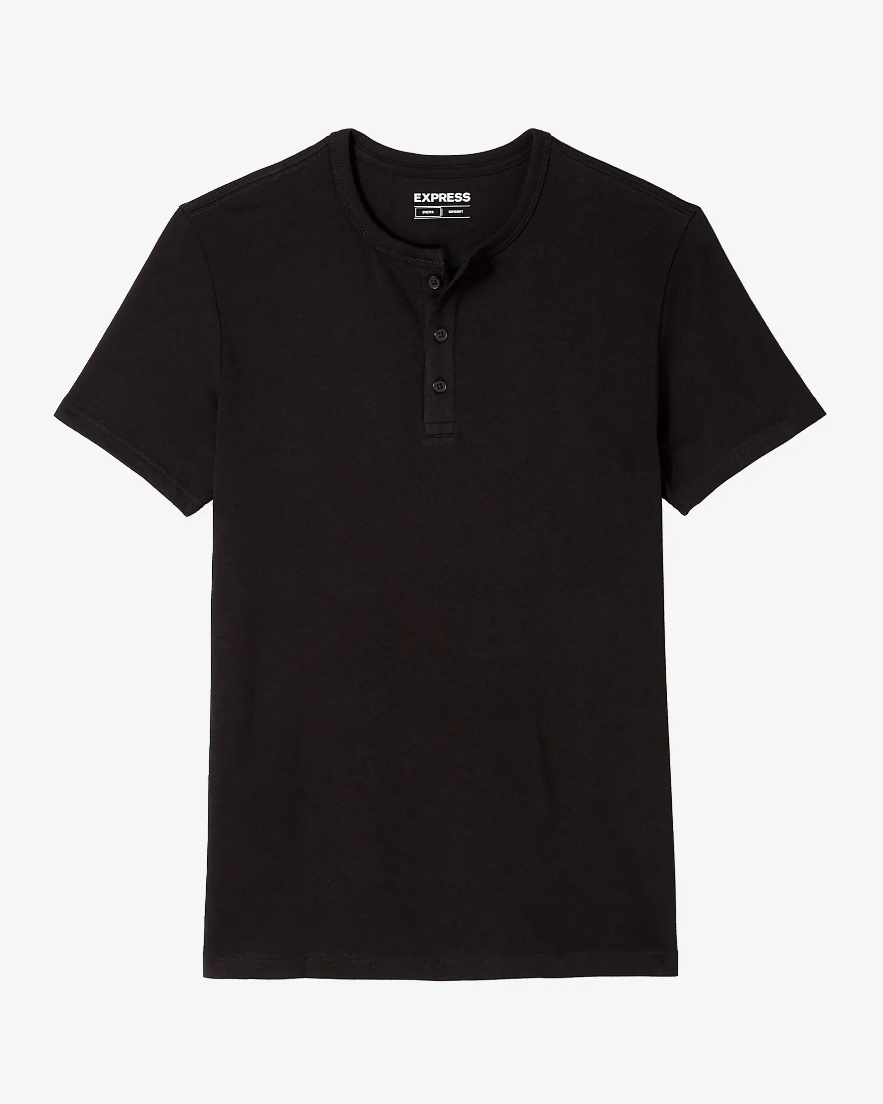 Express Slim Supersoft Short Sleeve Henley