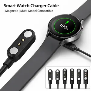 Universal Smart Watch Magnetic Suction Charging Cable 2 Pins 4 Pins Watch Charging Cable W67 N020 W26 Q020 F6 GS18 I6-C