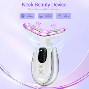 【keynut】Neck Tightening and Lifting Tool with EMS, Heat & Red Light – Anti-Wrinkle Skincare Device for Sagging Skin, Jawline Definition & Tech Neck – Safe and Easy for Daily Home Spa Routine