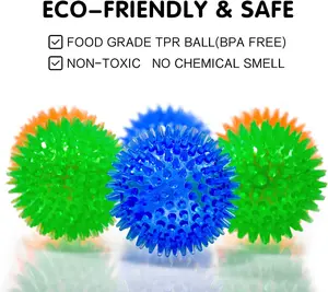 Squeaky Spike Balls for Small Dogs/Puppies