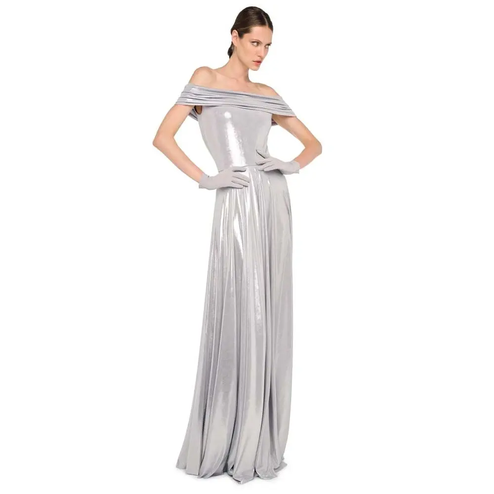 COWL FLARED GOWN