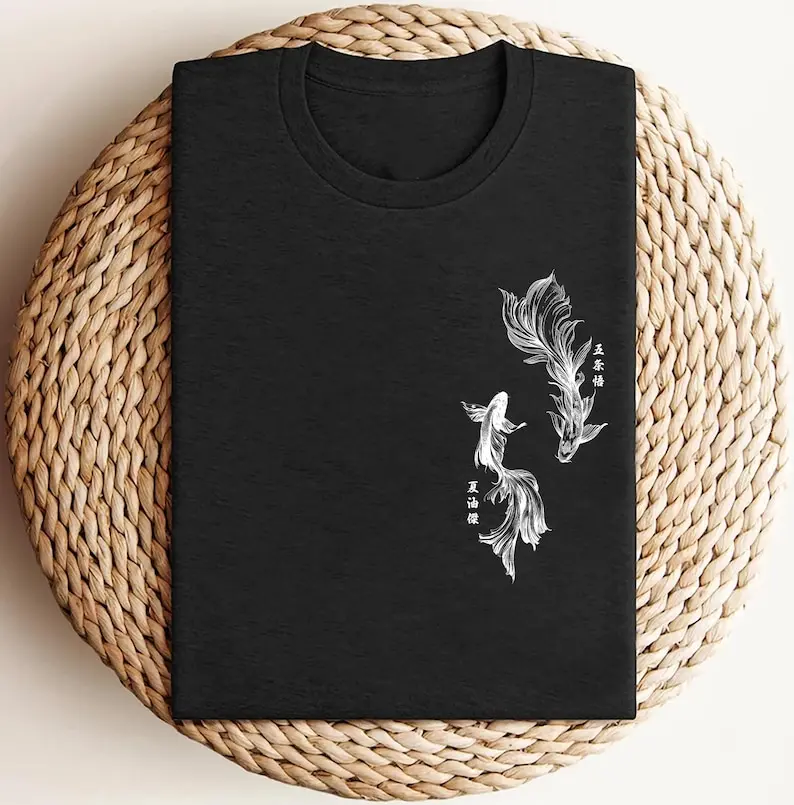 Gojo And Geto Shirt, Anime Koi Fish Shirt, Anime Graphic Tees, Best Friends Shirt, Gojo Shirt, Geto Shirt, Gift For Him, Gift For Her Short Sleeve Cotton Unisex T-Shirt