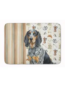 Carolines Treasures WDK7319RUG 19x27 in. Bluetick Coonhound Art Kitchen Rug, Animal-Inspired Cushioned Memory Foam Coffee Bar Kitchen Mat, Art Kitchen Rugs, Animal-Inspired Kitchen Rugs