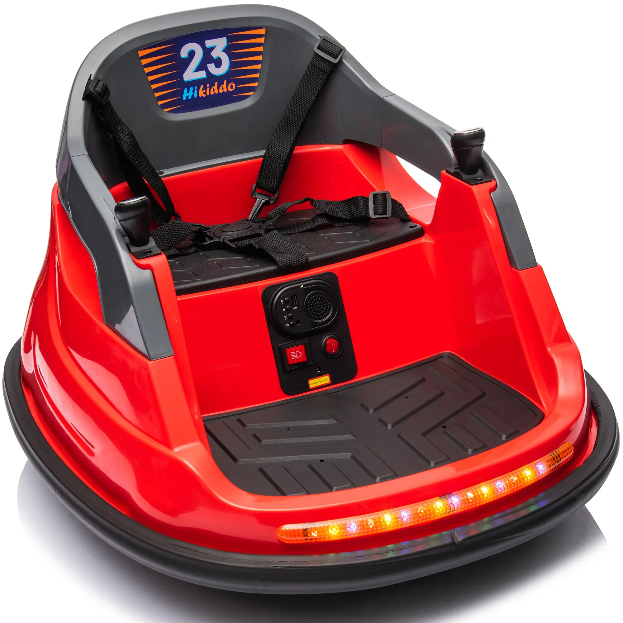 Hikiddo 6V Bumper Car for Kids, Ride on Toys Bumper Car for Toddlers with Remote & Music