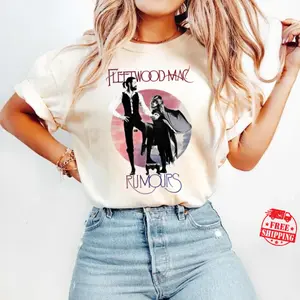 [Sale up to 50%] [Free Ship] Fleetwood Mac Rumors Shirt, Gift For Women and Man Unisex T-Shirt Cotton Menswear