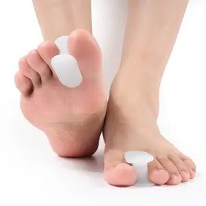 Sebs Material Hallux Valgus Corrector, & Peach Color Toe Separators, Day & Night Use Thumb Splint, 1/2 Pieces